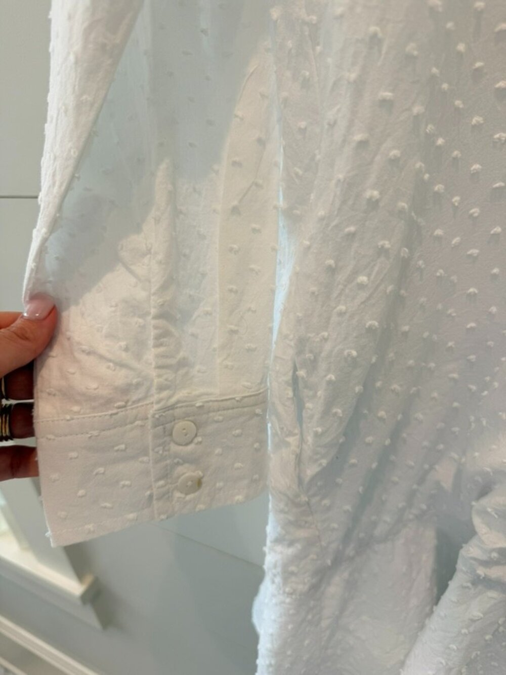Tuckernuck White Swiss Dot Callahan Shirt Dress - Picture 3 of 6